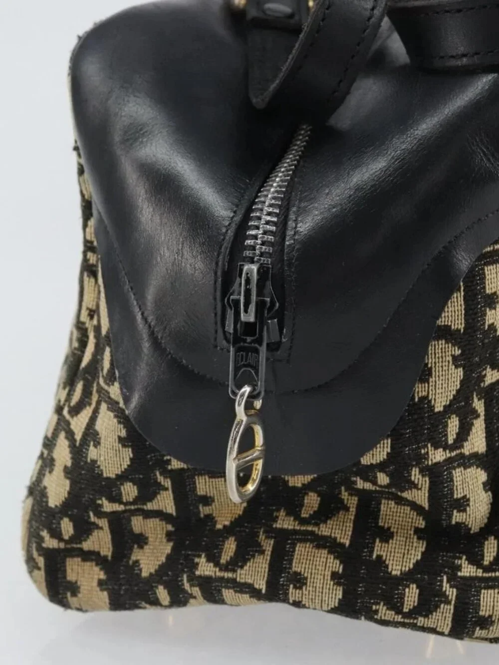 Christian Dior Trotter Canvas Hand Bag Navy Auth bs33053 - Picture 10 of 16